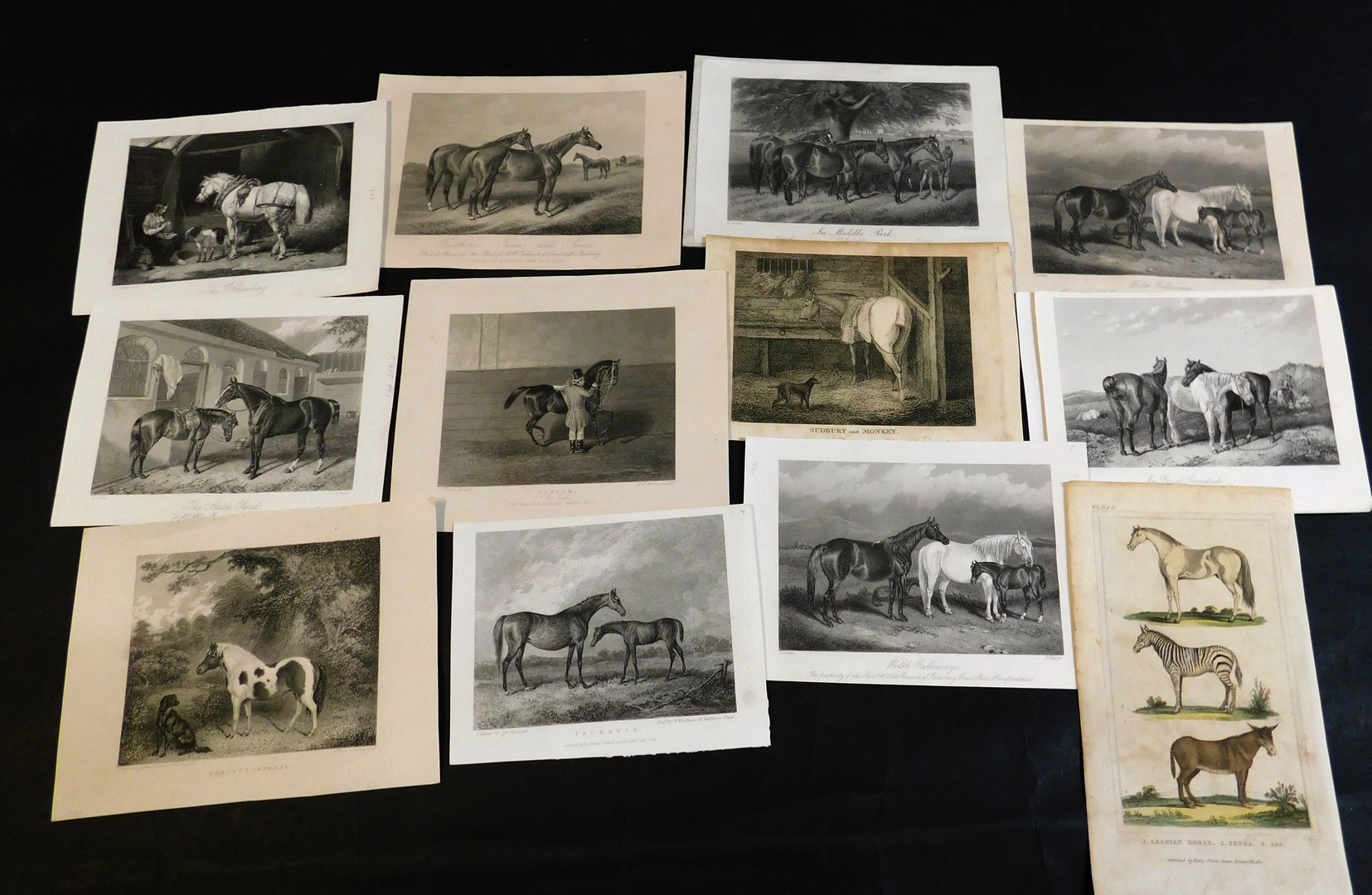 Packet: 40+ assorted loose engravings including Queen's visit to Birmingham from I L N, 1858, double