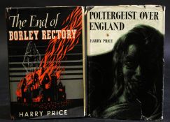 HARRY PRICE: 2 titles: POLTERGEIST OVER ENGLAND, London, Country Life, 1945, 1st edition, original