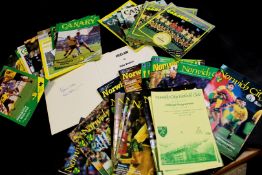 Collection of Norwich City Football Club magazines from the 1980s including 1983, 1986, 1987, 1988