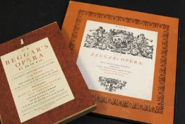 JOHN GAY: THE BEGGARS OPERA, A FAITHFUL REPRODUCTION OF THE 1729 EDITION, New York, Argonaut
