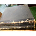 THE EASTERN DAILY PRESS 1895, 2 vols, full year, elephant folio, folio, old half calf v worn