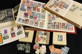 Large box: containing quantity of stamps, mainly world stamps, particularly Greece (qty) .