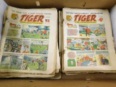 Box: Tiger comics, 1956 and 1957, not complete