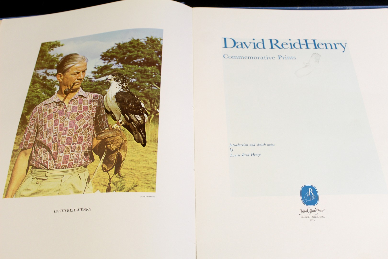 DAVID REID-HENRY: COMMEMORATIVE PRINTS, intro and sketch notes Louise Reid-Henry, Mazoe Rhodesia,