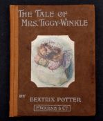 BEATRIX POTTER: THE TALE OF MRS TIGGY-WINKLE, 1905, 1st edition, 27 coloured plates, 16mo,