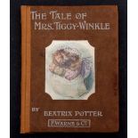 BEATRIX POTTER: THE TALE OF MRS TIGGY-WINKLE, 1905, 1st edition, 27 coloured plates, 16mo,