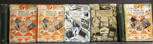 ARTHUR RANSOME: 7 titles: WE DIDN'T MEAN TO GO TO SEA, London, Jonathan Cape, 1937, 1st edition,