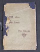 WILL PHILLIPS: ODD LINES AT ODD TIMES, Manchester, Will Phillips, circa 1913, presumed privately