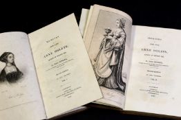 ELIZABETH BENGER: MEMOIRS OF THE LIFE OF ANNE BOLEYN, QUEEN OF HENRY VIII, London for Longman,