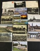 Large box: containing quantity of postcards, mainly topographical, many including views of the