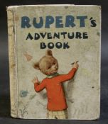 RUPERT'S ADVENTURE BOOK, [1940] annual, 4to, original pictorial boards worn