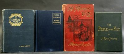 SIR HENRY RIDER-HAGGARD: 4 titles: MR MEESON'S WILL, London, Spencer Blackett, 1888, 1st edition,