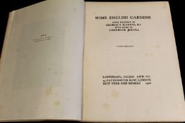 GEORGE S ELGOOD & GERTRUDE JEKYLL: SOME ENGLISH GARDENS, London, New York and Bombay, Longmans,