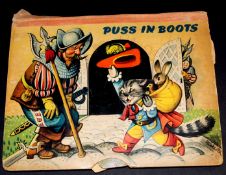 PUSS IN BOOTS ill V Kubasta, London, Bancroft, 1961, Pop-Up book, oblong, 4to, original pictorial