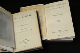 RUDYARD KIPLING: 2 titles: THE JUNGLE BOOK, London and New York, MacMillan, 1894, 1st reprint,