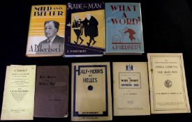 A P HERBERT: 8 titles: POOR POEMS AND ROTTEN RHYMES, Winchester, P & G Wells, 1910, 1st edition,