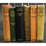 CHRISTOPHER BUSH: 6 titles: CUT THROAT, London, William Heinemann, 1932, 1st edition, original cloth