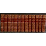 WILLIAM MAKEPEACE THACKERAY: THE WORKS, London, Smith Elder, 1902, 13 vols, half crimson morocco