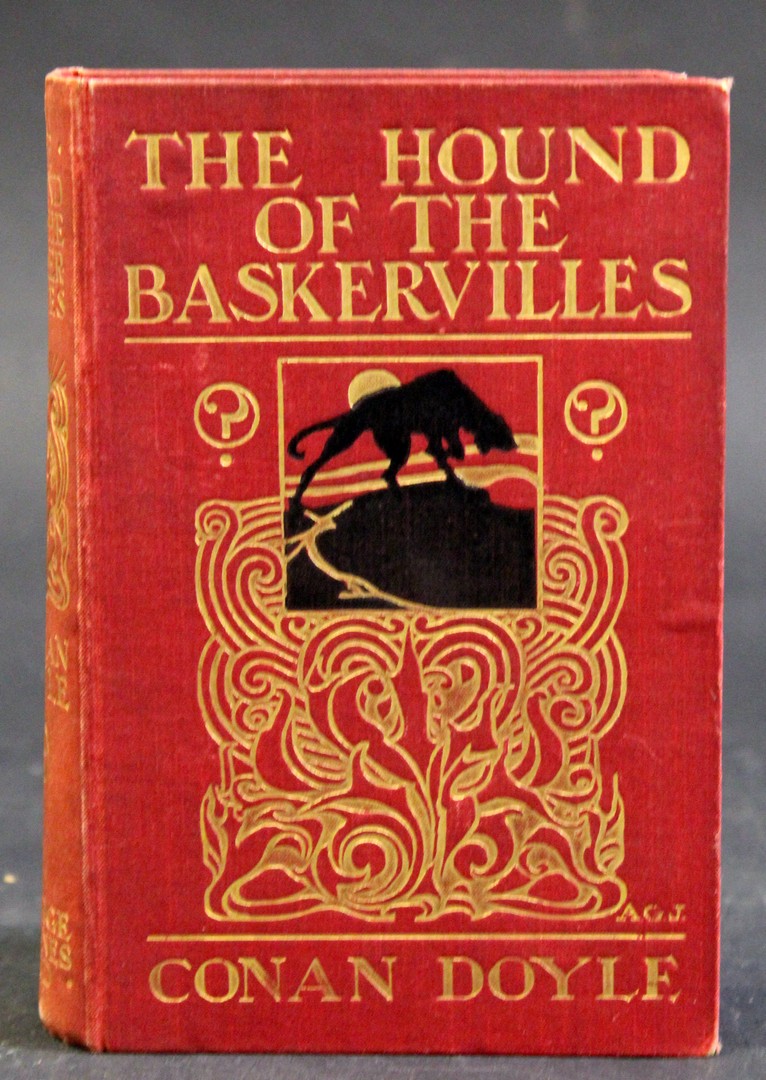 SIR ARTHUR CONAN-DOYLE: THE HOUND OF THE BASKERVILLES, London, George Newnes, 1902, 1st edition,