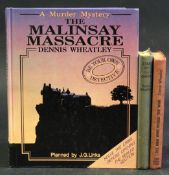 DENNIS WHEATLEY: 6 titles: MURDER OFF MIAMI, [1936], 4to, original wraps, soiled and chipped; WHO