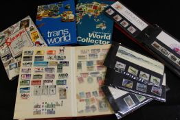 Box: containing mint and used stamps in albums together with two stock books 1966-1990, plus