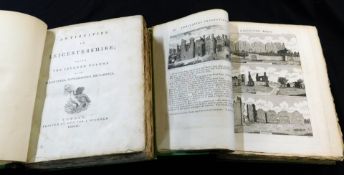 JOHN NICHOLS: ANTIQUITIES IN LEICESTERSHIRE, London, J Nichols, 1790, vols 7 and 8 of "Bibliotheca