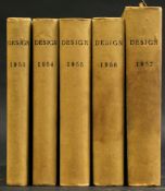 DESIGN, 1953-57, 5 vols, 4to, uniform cloth (5)