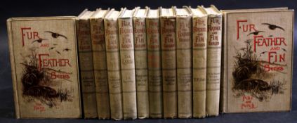 ALFRED EDWARD THOMAS WATSON (ED): FUR, FEATHER AND FIN SERIES, 1895-1912, 12 vol set, various