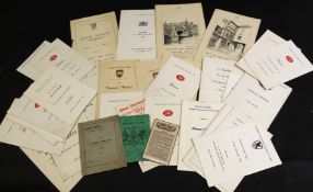 Packet: containing items of Norfolk sporting interest from the 1950s to 1970s including Norfolk