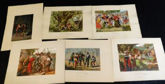 Assorted prints/ engravings, mostly pertaining to Stratford Upon Avon/Warwickshire and Shakespeare