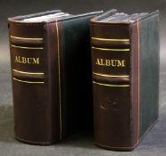 Two postcard albums both containing circa 100 cards each, one late 19th/early 20th century, the