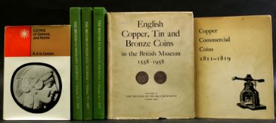 C WILSON PECK: ENGLISH COPPER, TIN AND BRONZE COINS IN THE BRITISH MUSEUM 1558-1958, London, 1960,