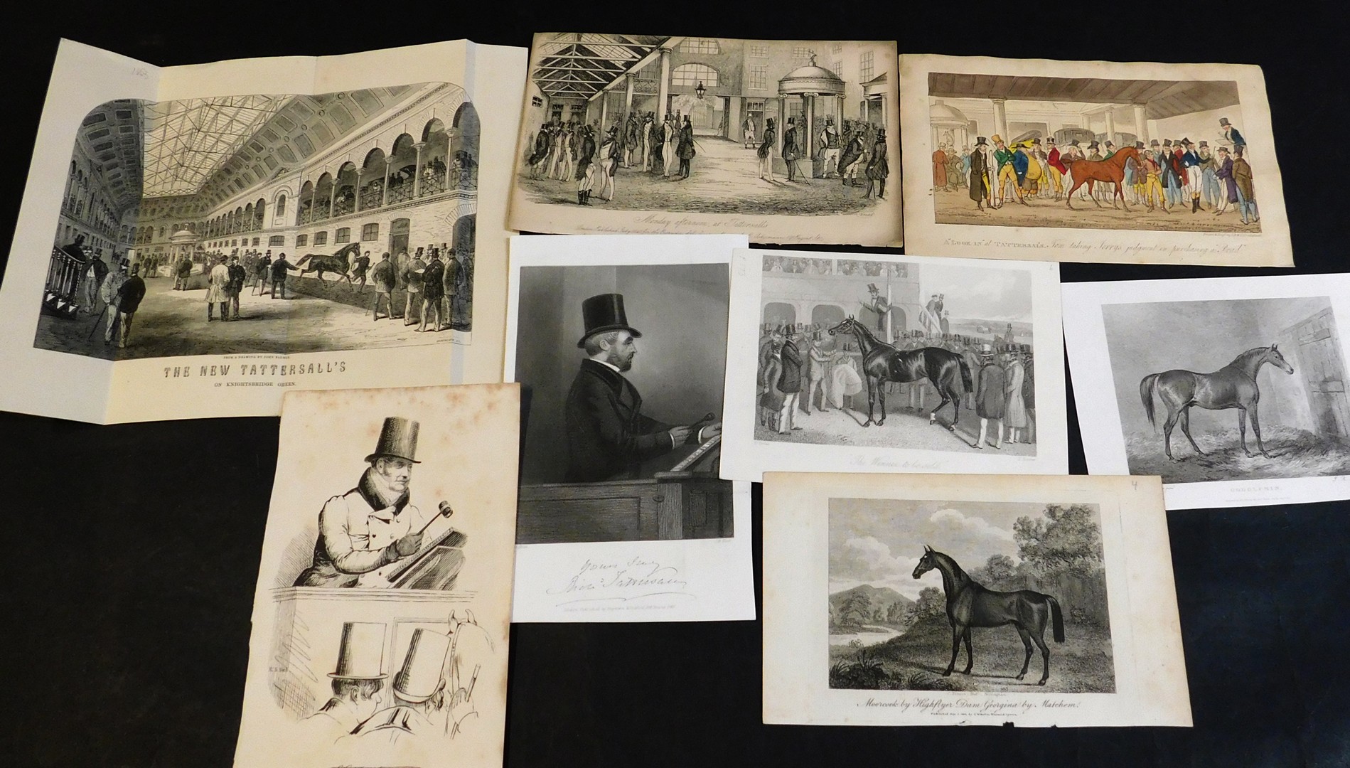 Small box: assorted 19th century engravings including equestrian, coaching, natural history, - Image 2 of 2