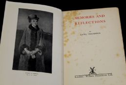LAURA, LADY TROWBRIDGE: MEMORIES AND REFLECTIONS, London, William Heinemann, 1925, 1st edition,