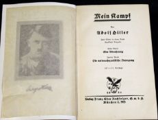 ADOLF HITLER: MEIN KAMPF, Munchen, 1934, 107-111 Auflage, port frontis, original cloth gilt