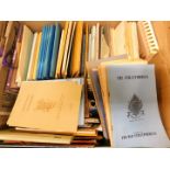 Large box: various pamphlets of topographical interest, some in card wraps