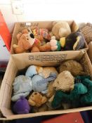 BOX CONTAINING MIXED TEDDY BEARS ETC