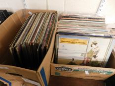 TWO BOXES OF MIXED VINYL RECORDS