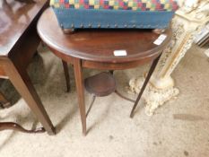 EDWARDIAN MAHOGANY AND INLAID CIRCULAR OCCASIONAL TABLE