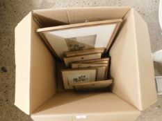 BOX OF MIXED PICTURES, PRINTS ETC