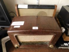 VINTAGE COSSOR BAKELITE FRAMED RADIO TOGETHER WITH A FURTHER A J BALCOMBE RADIO (2)