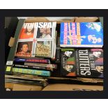 One box: music interest including THE HISTORY OF PUNK, THE ROLLING STONES, RAY CHARLES etc