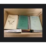 One box: mixed including THE DEVON BIRDWATCHING AND PRESERVATION SOCIETY REPORTS 1968-1977, 1978-