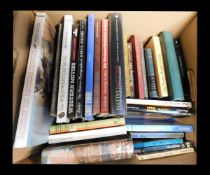 Three boxes: American West including Legends of the Wild West, Trading in Sante Fe + Artists of