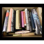 One box: mixed including History of the Roman Emperors, Kama Sutra, Heraldry for Amateurs etc