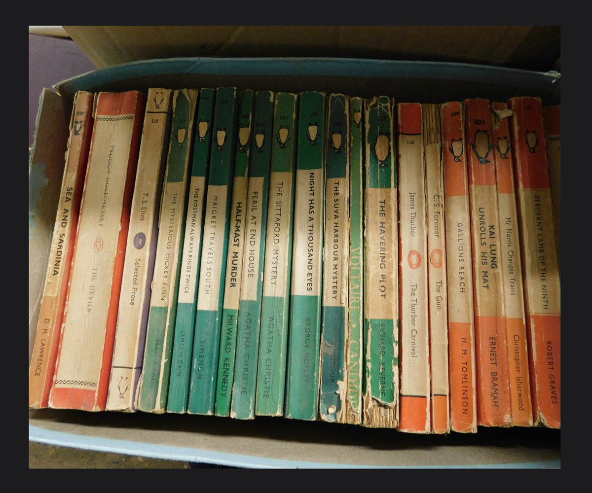 One box: Penguin paperbacks