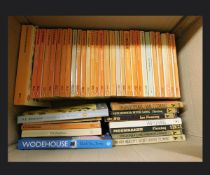 One box: P G WODEHOUSE and PAM FLEMING paperbacks