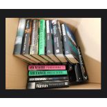 One box: crime fiction, 1st editions including RUTH RENDELL, IAN RANKIN, P D JAMES