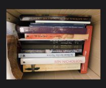 Three boxes: art interest including Turner, Ben Nicholson, Pre-Raphaelite art, Thomas Wilmer