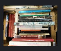 One box: Art interest including Hans Holbein, Walter Sickert, Hogarth etc